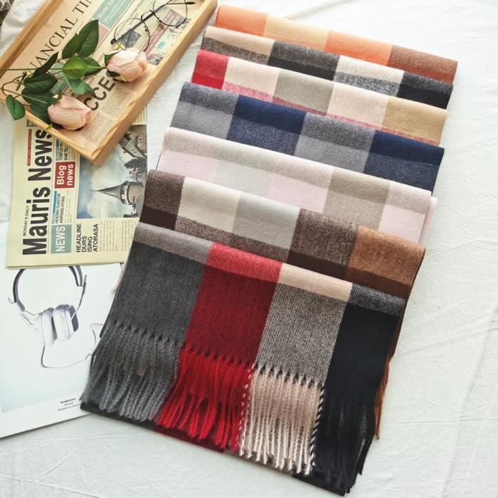Écharpe 100% Cachemire Villand - Luxe Ultra Doux Avec Boîte Cadeau, 22x180 Cm Pour Femme Et Homme