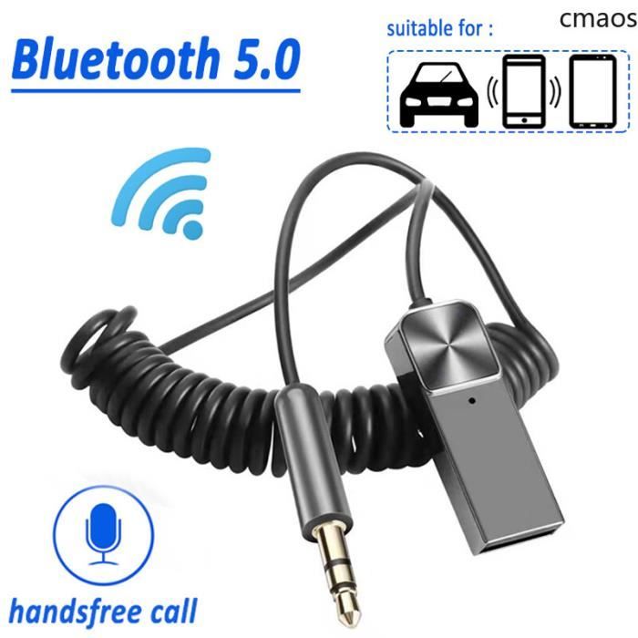 Accessoire réseau,Adaptateur émetteur sans fil Bluetooth 5.0,Jack  3.5mm,stéréo,pour haut-parleur,casque,PC,TV- Bluetooth v5.0 - Cdiscount  Informatique
