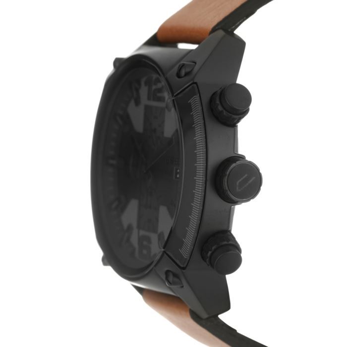 DIESEL Montre Quartz DZ4317 Bracelet Cuir Homme Marron Tendance