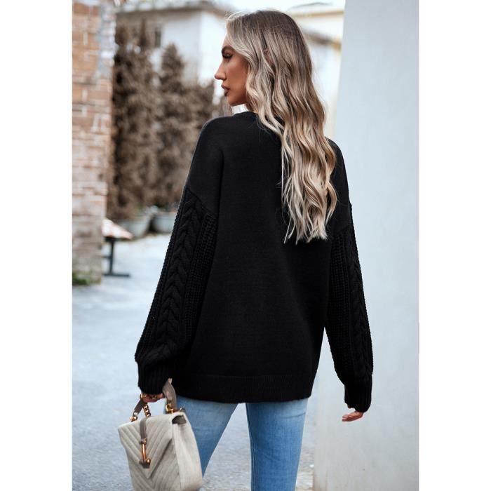 Pull D'automne En Tricot Pour Femme - Manches Longues - Élégant