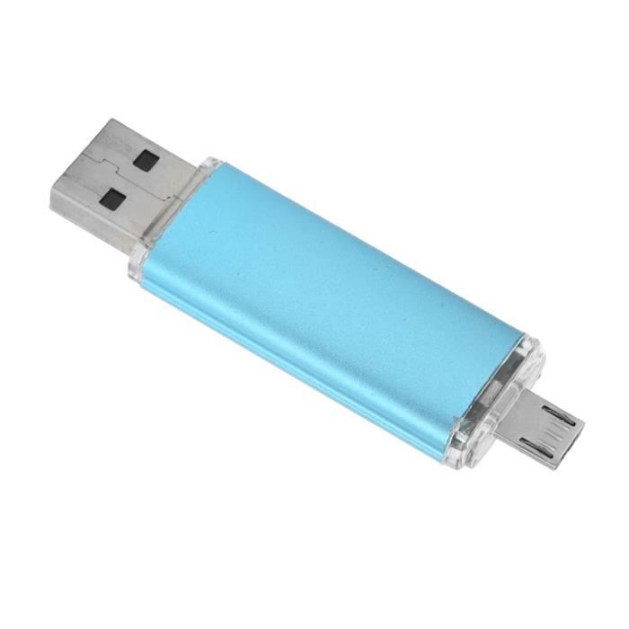 Qiilu Lecteur flash Disque U OTG Clé USB 2.0 Étanche à Humidité Anti-coup  pour Ordinateur Téléphone Portable(4 Go ) - Cdiscount Informatique