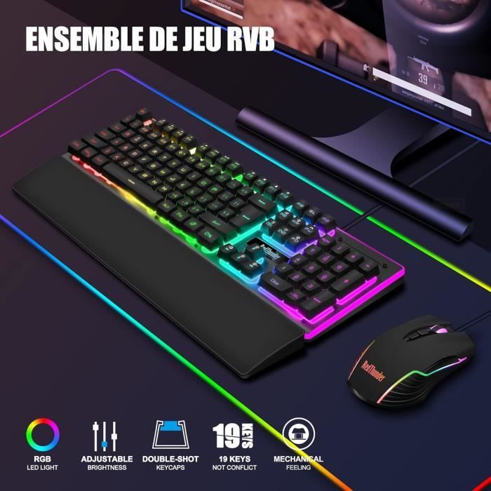 Repose-poignets Avec Clavier AZERTY Français Rétroéclairé Pour Dell Inspiron 7610