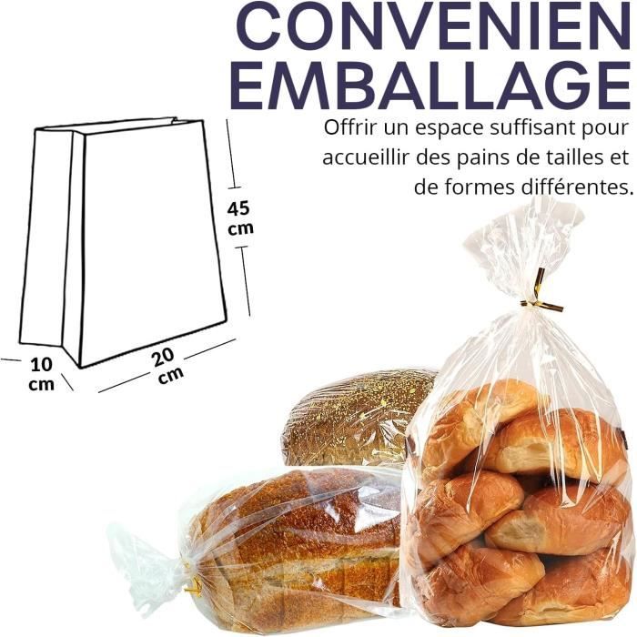 Sac plastique pour pain discount