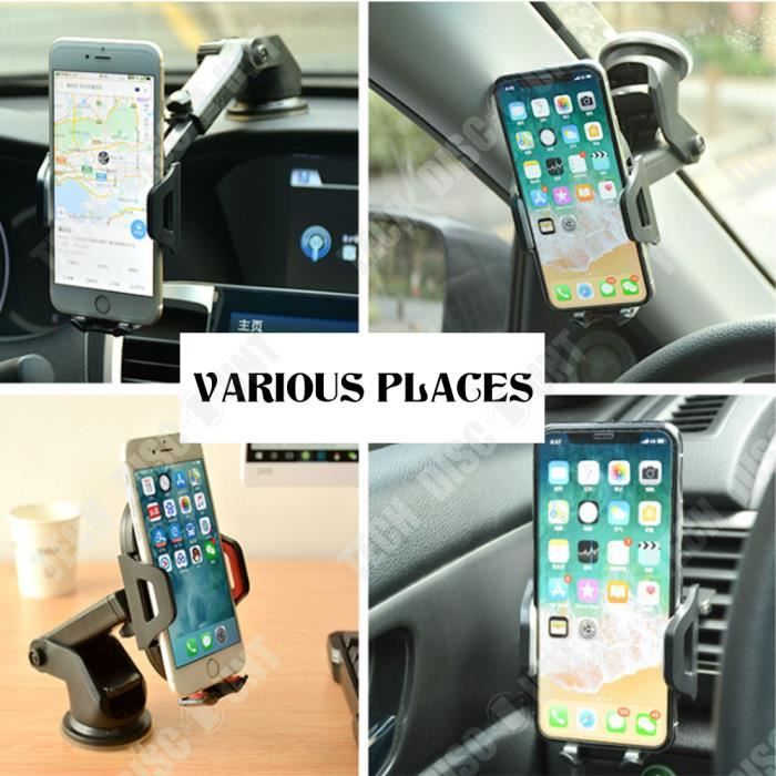 Generic Support Téléphone Voiture 360° à Bras Long Fixation Ultra Solide One Touch Universel à prix pas cher | Maroc