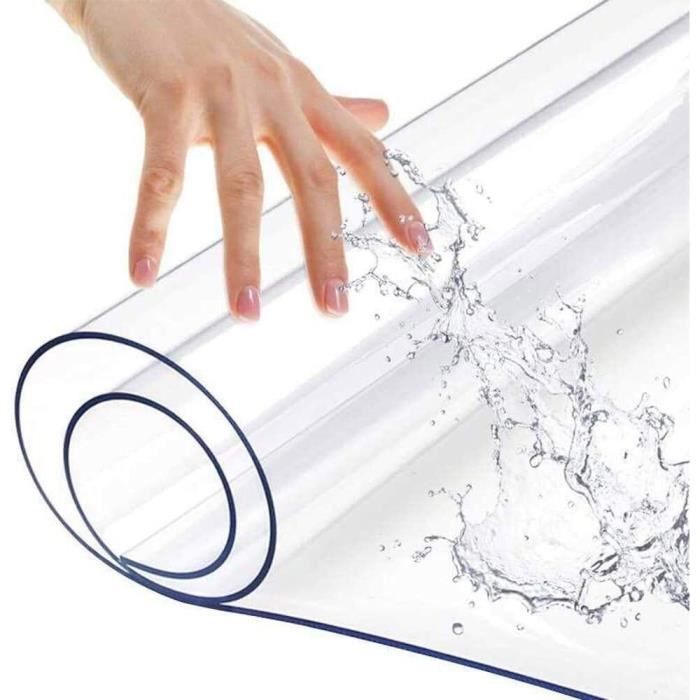 Film De Protection De Table ANRO – PVC Souple 2 Mm, Largeur 120 Cm, Transparent – Allemagne