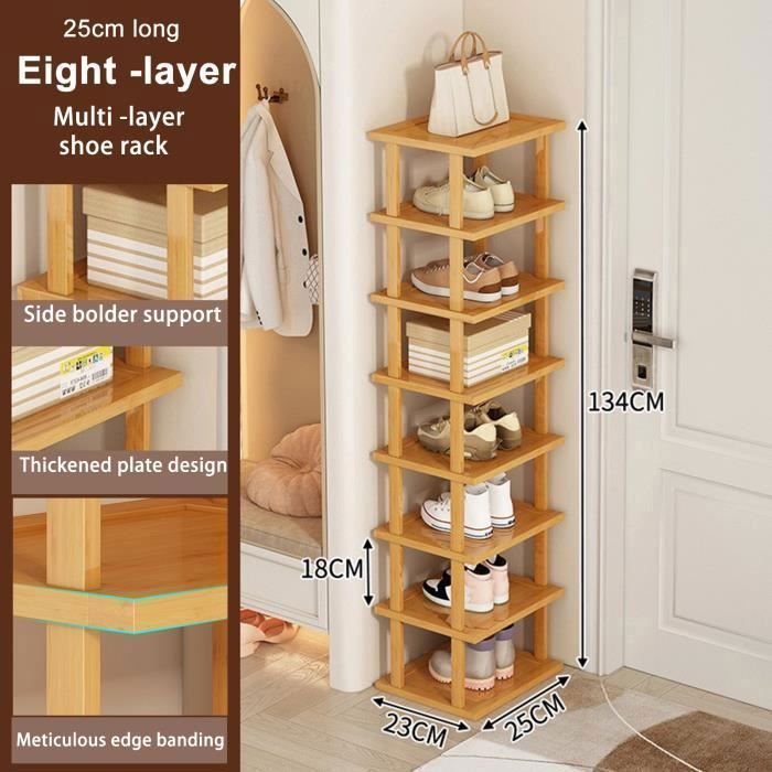 Bibliothèque/étagère En Bois Massif Beige - Meuble Multi-usages, Assemblage Requis
