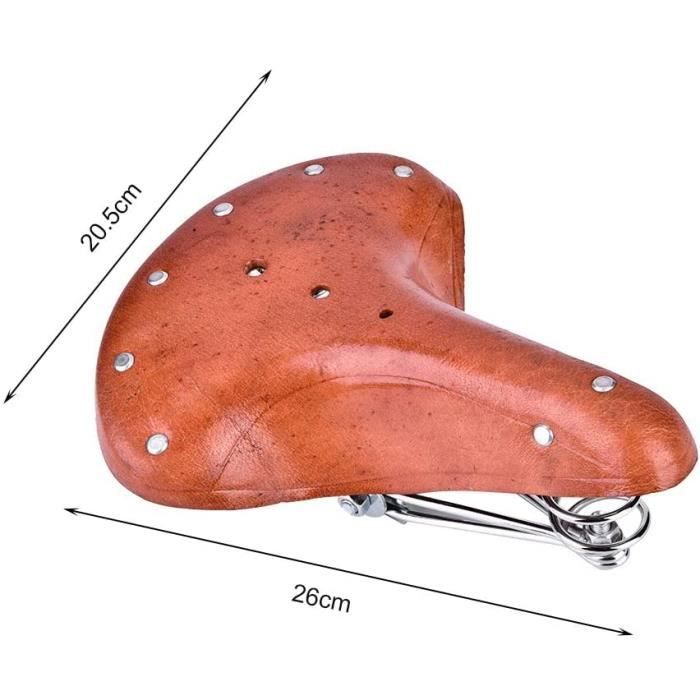 Selle de v lo vintage marron en cuir PU ressorts Si ge de v lo