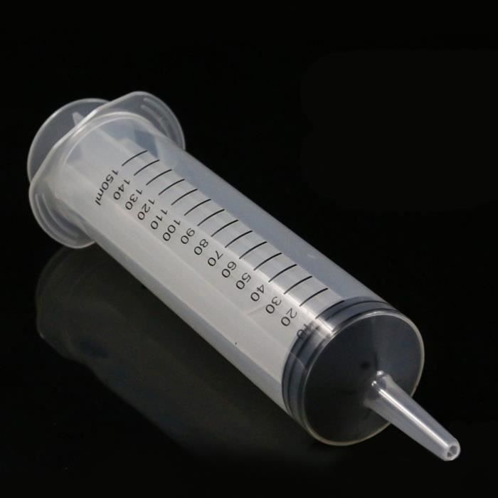 1 PCS - 250 ml - Grande seringue de 500 ml en plastique et huile, pour le  remplissage, mesure et Tube en Sili - Cdiscount