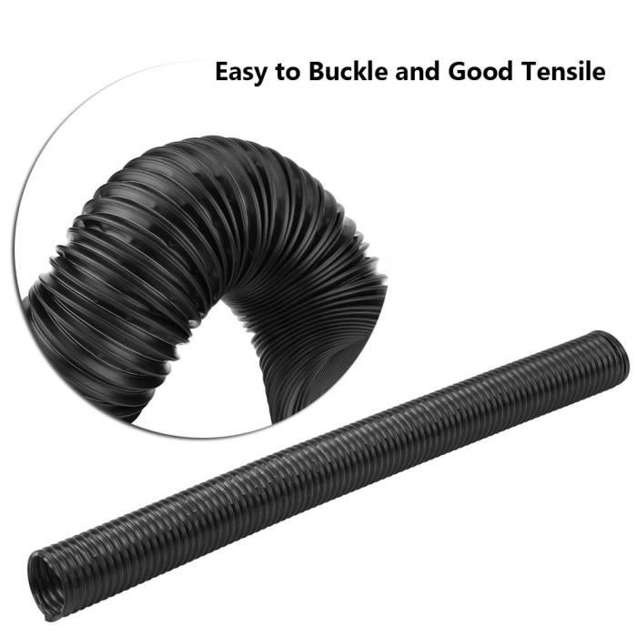 Tuyau D'admission Air Froid Voiture 76mm - Extensible Jusqu'à 80cm, Aluminium Et Caoutchouc, Pour Améliorer Les Performances Moteur