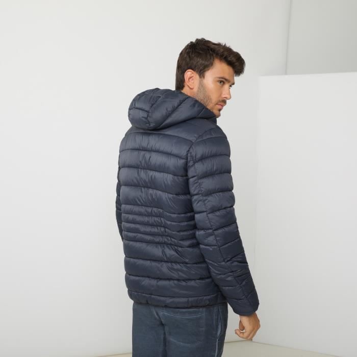 Doudoune fine pour homme GEOGRAPHICAL NORWAY CROCUS Bleu Molletonnee Fermeture
