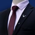 Cravate Homme Cravate Zippée Facile d'affaires Soirée Mariage - Bleu-3