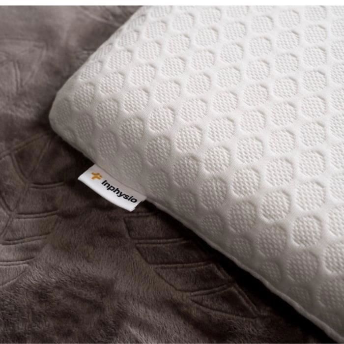 Nikores Oreillers de lit fins de 6,3 cm pour dormir, oreiller plat fin pour  grand