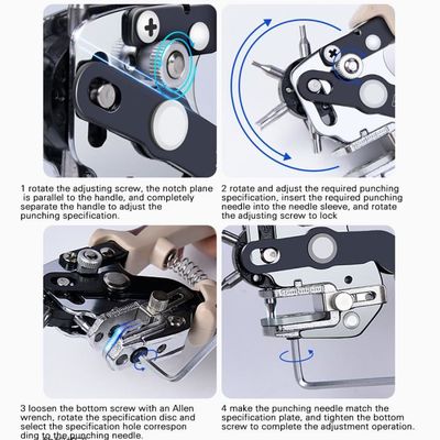 Perforateur de trou de ceinture multifonctionnel avec perforation de trou  en cuir à 6 trous pour ceintures de cuir - Cdiscount Beaux-Arts et Loisirs  créatifs