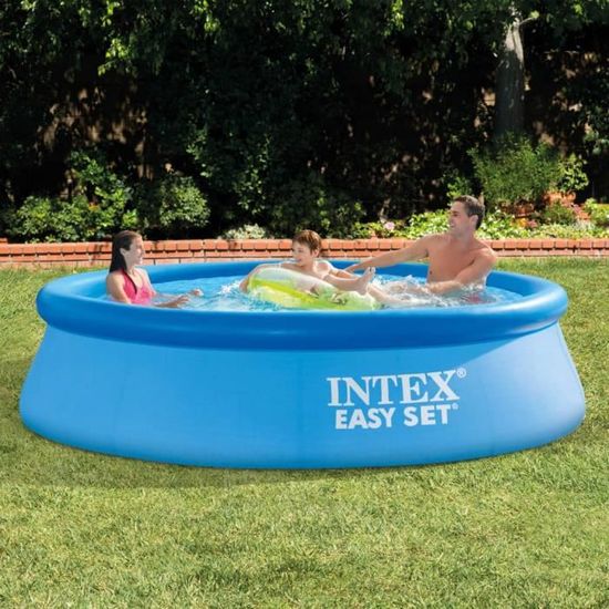 Piscine Hors Sol Ronde Autoportante INTEX Easy Set Jardin Été Enfant 305 x 76 cm
