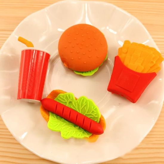 XM4536-Lot de 13 gommes en caoutchouc en forme de nourriture Crème gcée  Gâteau Hamburger pour enfants et étudiants - Cdiscount Beaux-Arts et  Loisirs créatifs