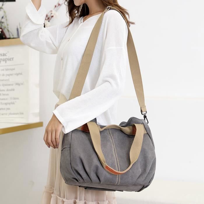 Sac à Main Femme en Cuir PU souple Grande capacité pour Le Travail Shopping Party Voyage-noir Sac à Main Femme en Cuir PU souple Grande capacité pour Le Travail Shopping Party Voyage-noir