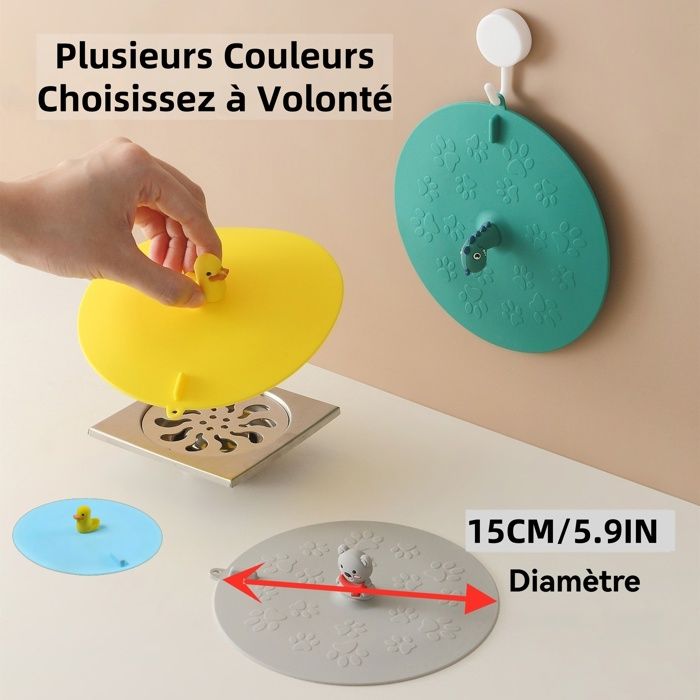 Bouchons De Vidange En Silicone Anti-odeurs, Lot De 2, Couvercle D'égout Désodorisant, Couvercle