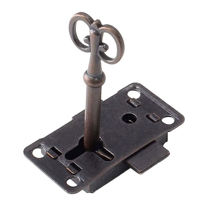 Lot De 3 Serrures à Meubles Tingz – Style Antique, Bronze, Avec Clés, Pour Tiroirs Ou Armoires