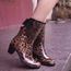 bottes de pluie leopard femme