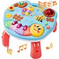 Table d'activité Musicale - Jouets Musicaux pour Enfants - Bébé Jouet Cadeau - 12 Mois - 3 Ans-0