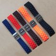 1 pièces 16 18 20 22 24 mm nouvelle bande de caoutchouc de Silicone bracelet de montre bracelet de -B4 Orange-18mm-0