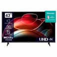 HISENSE 43A6K - TV LED 43"(108cm) - UHD 4K - Dolby Vision - Smart TV - 3 x HDMI-0