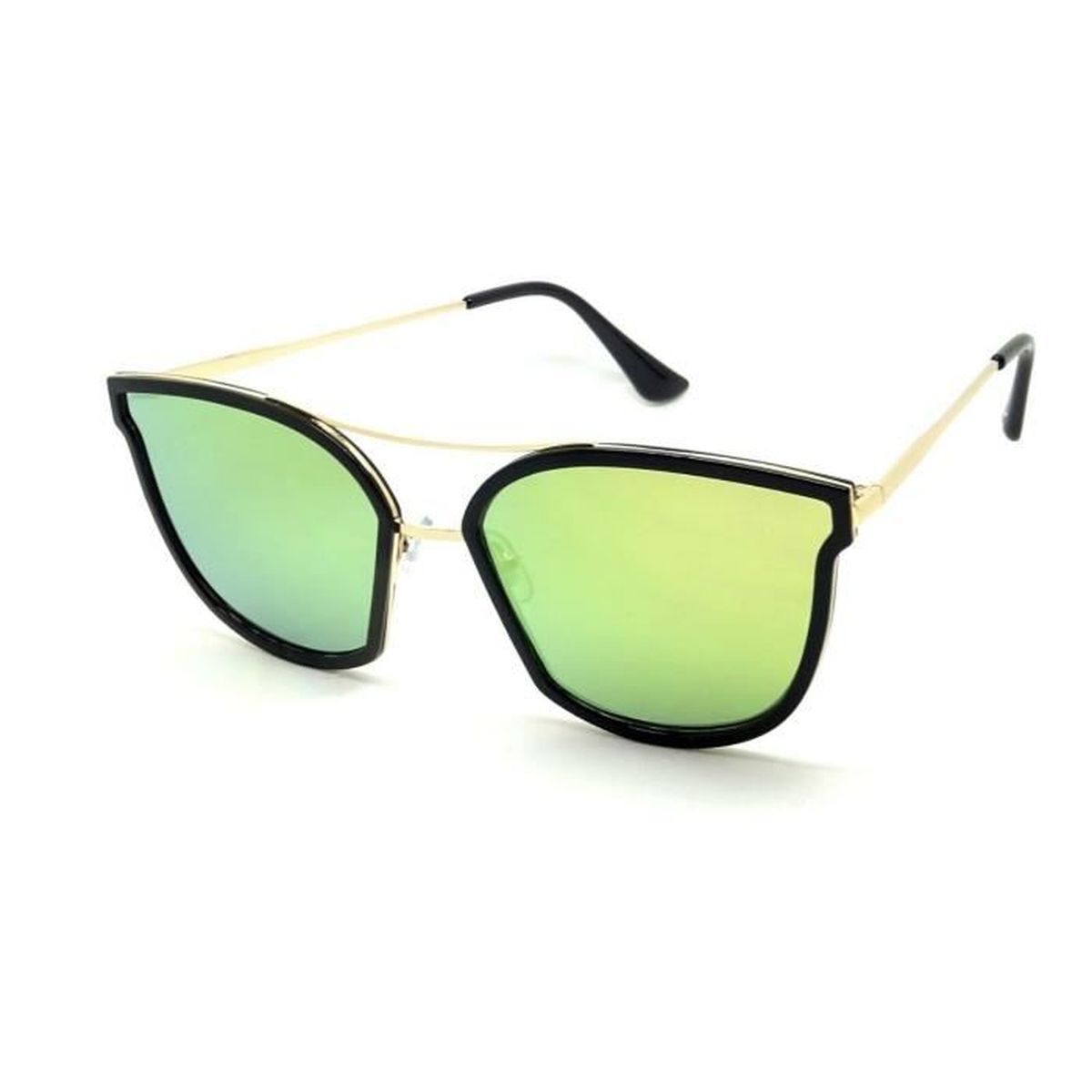 Lunettes Soleil Oeil De Chat New Femme Or Gold Miroir Plat Octogonal Papillon Vert Achat Vente Lunettes De Soleil Femme Dore Cdiscount