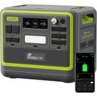 2048Wh 2400WLiFePO4 Batterie Générateur Solaire Electrique,FOSSIBOT F2400 Centrale Électrique Portable,Winter Camping XT90