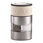 TWIN Moulin à Sel Et Poivre Combiné Manuel Inox Vert - Pratique Et Élégant