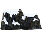 FOMAX Village de Noël enneigée avec escalier - Dimensions 45x26 - Hauteur 18cm