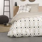 TODAY Parure de lit CRAZY ALINE Housse + 2 taies 220x240 cm en Polyester Beige