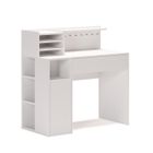 Bureau Blanc 101x50x76,5 Cm Aggloméré - Bureau Blanc - Bureau Informatique - Meuble De Bureau Table De Travail Espace De Travail 86084349