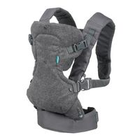 Porte bébé Flip ergonomique 4 en 1 gris - INFANTINO - Flip ergonomique 4 en 1 - Polyester - De 3,6 à 14,5 kg