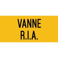 Vanne R.I.A. - Autocollant vinyl waterproof - L.200 x H.100 mm