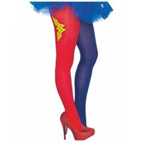 Collants Wonder Woman - HORRORSHOP - Rouge - 100% Nylon - Femme