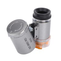 Loupe de bijoutier QQMORA Mini Microscope de poche grossissement 60X - Blanc