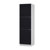 Armoire De Cuisine Pour Réfrigérateur Vicco Fame-Line - 60 Cm De Large, Rouge Bordeaux/Anthracite, à Monter