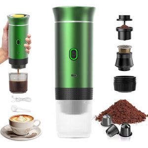 Machine à Expresso Portable Sans Fil DENOKIN - 20 Bars - Pour Voiture Et Maison - Neuve
