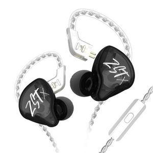 CASQUE - ÉCOUTEURS Noir Avec MIC-écouteurs intra-auriculaires ZST X 1