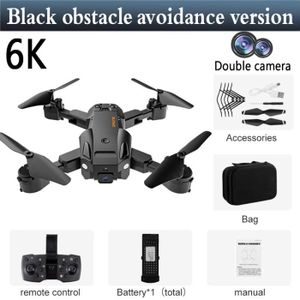 DRONE Noir Évitez le double 6K - Drone 5g Drone 8k Hd Dr
