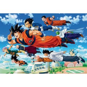 PUZZLE Puzzle Adulte Dragon Ball Z Vole Son Goku San Goten Piccolo Krilin 1000 Pieces Collection Manga Super Heros