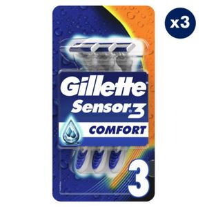 RASOIR MÉCANIQUE 3x3 Rasoirs Jetables Gillette Sensor 3 Comfort
