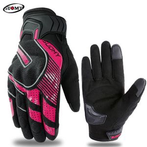 GANTS - SOUS-GANTS Gants de moto respirants pour hommes et femmes,équipement de protection,écran tactile,vélo de course,sports de - SU12-Pink[B]