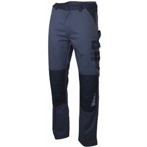 PANTALON PRO Pantalon bicolore SULFATE multipoches gris/noir T4