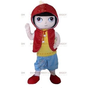 DÉGUISEMENT - PANOPLIE Costume de mascotte BIGGYMONKEY™ de garçon de personnage de manga en tenue colorée