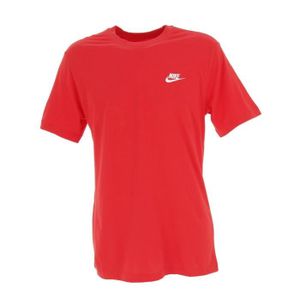 Tee shirt nike femme rouge sale