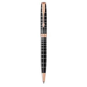 Abcsea 100 Stylo Plume Noir Et Argent Fin