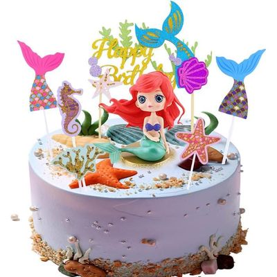 Set De 7 Décors De Gâteau En Acrylique - Cake Toppers Pour Anniversaire Enfant, Fête, Mariage - Motifs Mignons