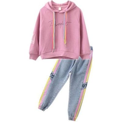 LCW Kids Ensemble Sweatshirt Et Pantalon De Survêtement Pour Filles À