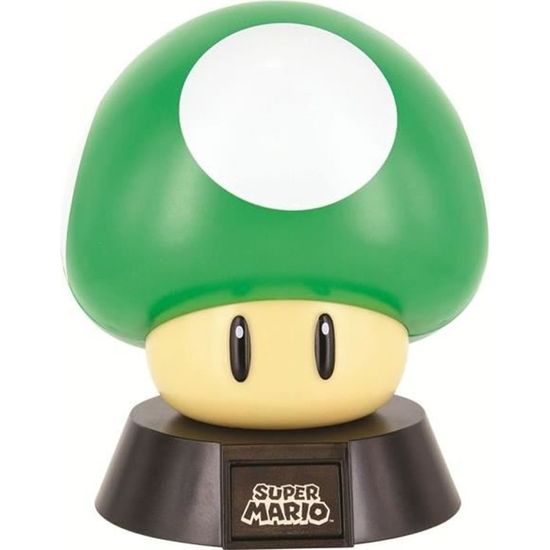 Veilleuse Super Mario - Étoile, Champignons, Bloc ? - Lumière Rouge, Câble Vert - Neuf Sous Emballage